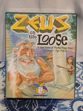 Zeus On The Loose Card Game of Mythic Proportions Gamewright Complete 2006 Vers